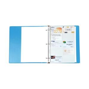 C-Line Business Card Binder Pages Holds 20 Cards 8 1/8 x 11 1/4 10 pack 61217